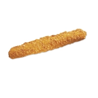 Een goudbruin gepaneerde kipcorn, knapperig van buiten en zacht van binnen.